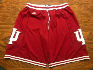 Mens Lightly Worn Authentic Adidas Indiana Hoosiers Basketball Shorts Size 2xl