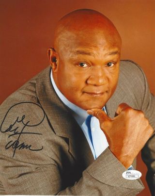 George Foreman Signed Autograph 8x10 Photo Boxing Champion Hof Jsa Great