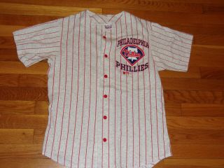 Vintage 1996 Philadelphia Phillies Button - Front Baseball Jersey Mens Medium Exc.