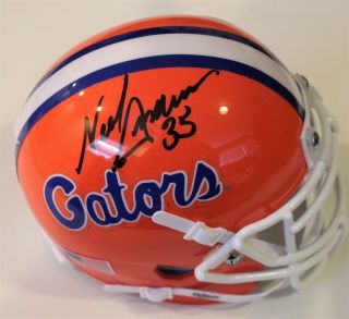 Neal Anderson Signed Florida Gators Mini Football Helmet W/coa Chicago Bears