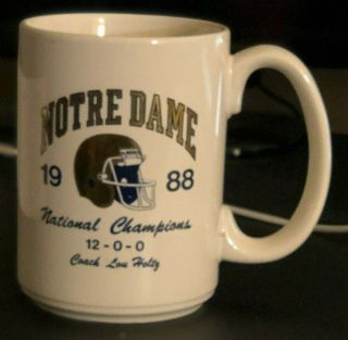 Notre Dame Fighting Irish 1988 National Champions Coffee Mug