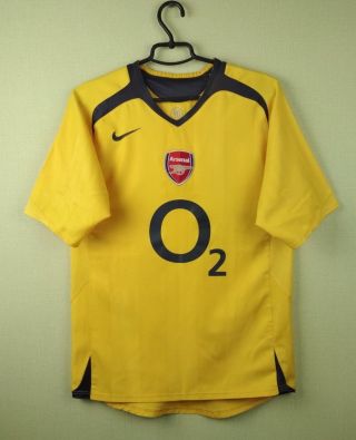Arsenal Jersey Small 2005/2006 Away Official Nike T Shirt Soccer Football