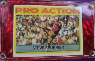 1972 Topps " Steve Spurrier " Pro Action 338 Hard Case