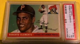 1955 Topps Roberto Clemente Pittsburgh Pirates 164 Psa 1.  5 Fr Rc Hof