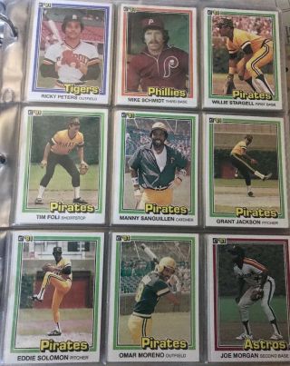 1981 Donruss Baseball First Edition Collector Series Verified Complete Set Look