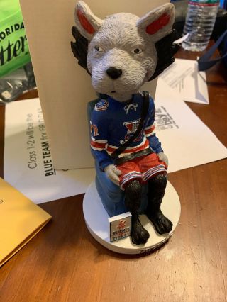 Torpedo Hartford Wolf Pack Mascot Bobble Head Ahl Stadium Giveaway.
