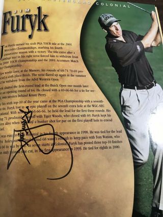 2002 Mastercard colonial program signed by 15 Phil Mickelson,  Tom Watson sergio 2