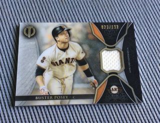 2017 Topps Tribute Buster Posey Game Jersey Relic Card Numbered To 192