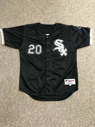 Authentic Majestic 48 Chicago White Sox Carlos Quentin Black Jersey Hot 