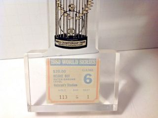 1980 World Series Game 6 Ticket Stub Philadelphia Phillies vs.  KC Royals 2