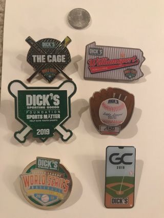 2019 Little League World Series Dick’s Sporting Goods Set Of 6 Pins.