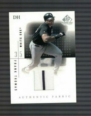 Frank Thomas Chicago White Sox 2001 Sp Game Jersey Card
