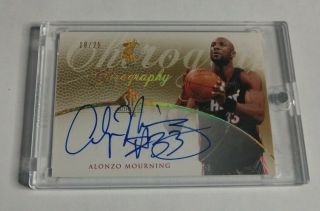 R17,  131 - Alonzo Mourning - 2007/08 Sp Authentic - Chirography Auto Gold 18/25