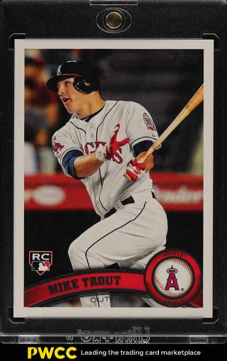 2011 Topps Update Mike Trout Rookie Rc Us175,  (pwcc)