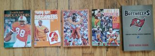 (5) Tampa Bay Buccaneers Media Guides Press Record Books Nfl Football