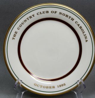 October 1995 Country Club Of North Carolina Souvenir Salad Plate By Lenox