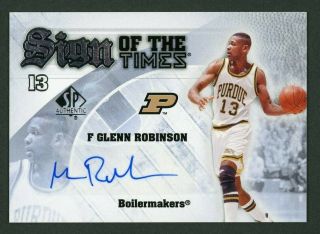 2013 - 14 Sp Authentic Sign Of The Times Auto Glenn Robinson S - Gr Purdue