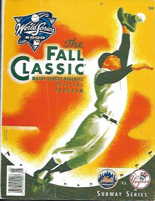 2000 World Series Game Program - Mets Vs Yankees