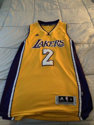 Lonzo Ball Lakers Jersey Mens Medium Lebron James Anthony Davis Steph Curry