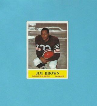1964 Philadelphia 30 Jim Brown Cleveland Browns Football Card