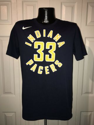 Men’s Nike Dri - Fit Indiana Pacers Myles Turner Blue Short - Sleeve Nba Shirt M