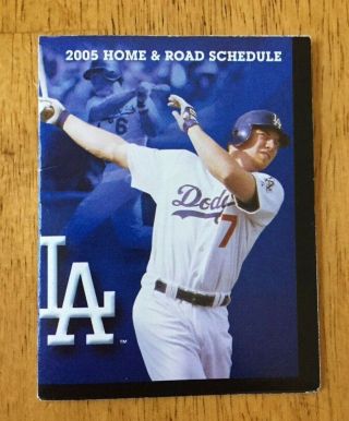 Los Angeles Dodgers 2005 Vintage Pocket Schedule