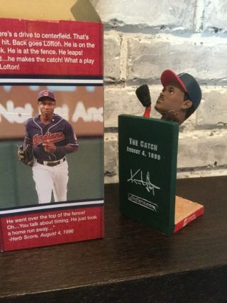 Kenny Lofton Cleveland Indians The Catch Bobblehead