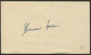 Sherm Lollar Autographed Vintage 1950 Govt.  Postcard - Browns White Sox