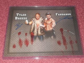 Fandango Tyler Breeze Signed Autograph 8x10 Photo With Fist Bump Print Wwe