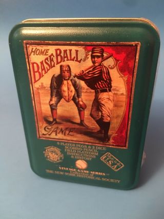 2004 Baseball Game In Tin Box By The Ny Historical Society - Open Box.