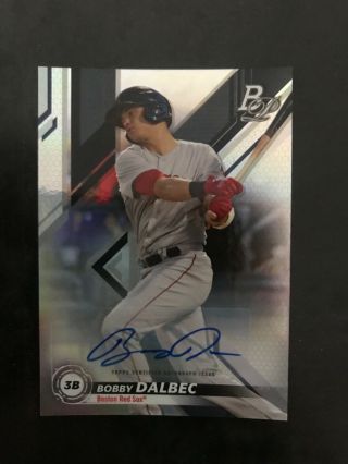 2019 Bowman Platinum Bobby Dalbec Auto.  Rookie Autograph.  Red Sox Top Prospect
