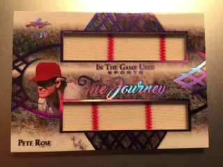 2019 Leaf In The Game Pete Rose The Journey Dual Jersey /10