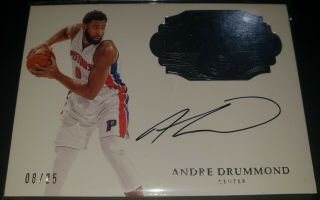 Andre Drummond 2016 - 17 Panini Flawless Autographs On Card Auto (