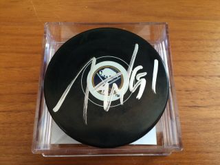 Nikita Zadorov Autographed Signed Buffalo Sabres Hockey Puck W/