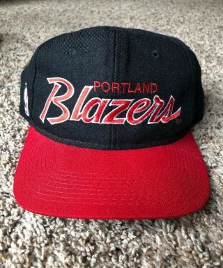 Vintage Portland Trailblazers Hat Cap Snapback Sports Specialties Nba Starter