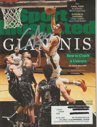 Giannis Antetokounmpo Authentic Signed Autographed Full Sports Illustrated
