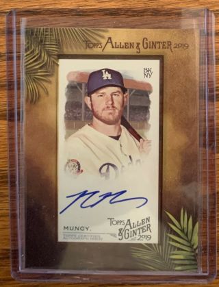 2019 Allen And Ginter Max Muncy Minh Framed Auto Autograph Card,  Dodgers