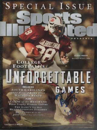 George Rogers Gamecocks Signed Special Unforgettable Sports Illustrated Nl
