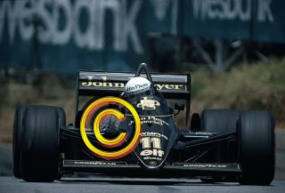 35mm Slide F1,  Elio De Angelis - Lotus 97t,  1985 South Africa Formula 1