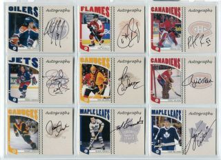 2004 - 05 Itg Franchises Canadian Autographs Tg Thomas Gradin Set Break