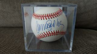 Ryne Sandberg Autographed/signed Baseball Phillies Cubs Hof Beckett