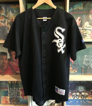 Vintage Russell Athletic Chicago White Sox Baseball Jersey Size M 90 