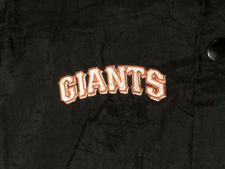 VTG San Francisco Giants Starter Jacket Mens M EUC Windbreaker Baseball Button 7