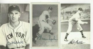Carl Hubbell York Giants Baseball Hofer Autographed Rowe Postcard Photo