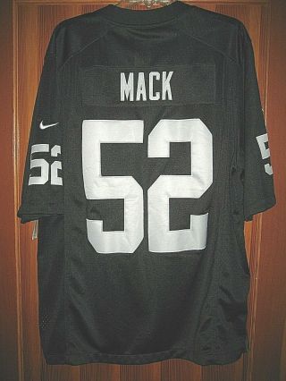 Khalil Mack 52 Oakland Raiders Football Jersey Nfl Players Nike Size Xl