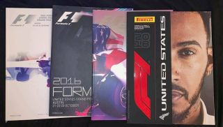 Rare - 2015 Thru 2018 Formula 1 United States Grand Prix Official Programs,  Usa