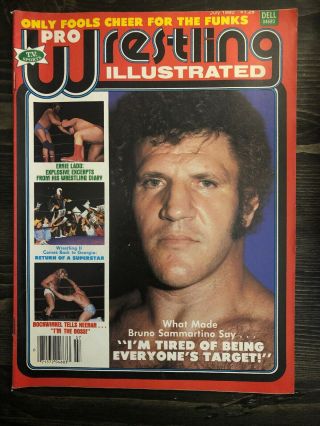 Pro Wrestling Illustrated.  July 1980.  Bruno Sammartino Cover.