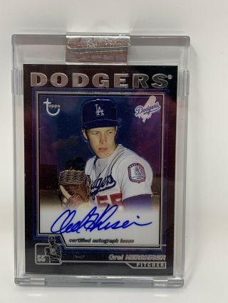 Orel Hershiser 2004 Topps Chrome Certified Autograph Dodgers