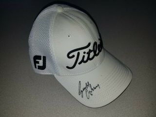 Geoff Ogilvy Pga Titleist Pro V 1 Fj Autograph Golf Hat Us Open Masters