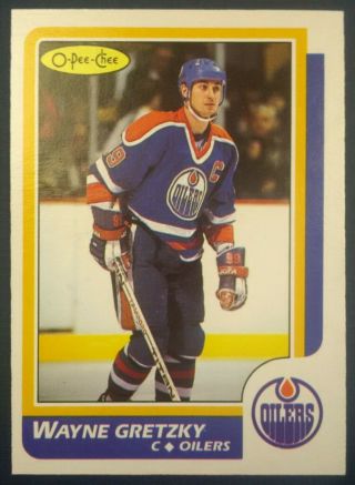 1986 - 87 Opc O - Pee - Chee Hockey 3 Wayne Gretzky Edmonton Oilers